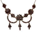 Bohemian garnet festoon necklace