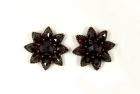 Vintage garnet earrings Victorian style