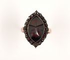 Original Bohemian garnet marquise ring