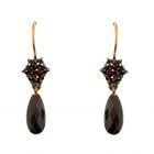 Cute Bohemian garnet earrings