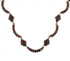 Fine Bohemian roundabout garnet necklace