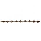 #Vintage bracelet w/ oval cabouchon garnets in Victorian style