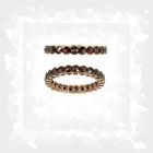 Bohemian eternity garnet waves ring size 6 1/2