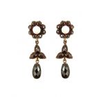 # ZU ÄHNLICHVintage garnet earrings w/ freshwater pearls Victorian style