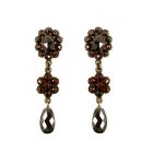 Vintage garnet earrings Victorian style
