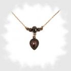 Vintage garnet necklace Victorian style