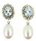 Marcasite Pearl Earrings