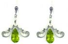 Ohrringe im.Peridot + Perlen + Markasit