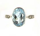 Markasitring echt Blautopas (beh)
