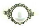 Ring mit grosser Perle + Markasit