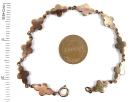 Vintage rosecut garnet flower bracelet
