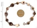 Vintage cabouchon garnet drops bracelet