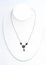 Lovely Vintage garnet flower necklace