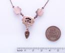 Lovely Vintage garnet flower necklace
