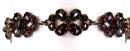 Vintage Victorian garnet bow bracelet