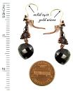 Victorian garnet heart earrings w/14ctgold wire
