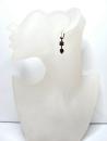 Lovely Victorian garnet heart earrings w/14ct wire