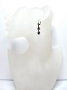 (LADE) Lovely Victorian garnet heart earrings w/14ct wire