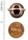 Vintage round Bohemian garnet ring
