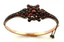 Vintage Victorian garnet bangle