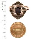 Oval Vintage Bavarian garnet ring    ГРАНАТ RX9L21EFL