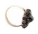 Vintage oval garnet ring