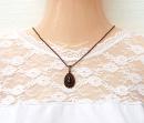 Vintage Garnet Drop Pendant