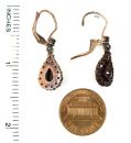 Original Bohemian garnet drop earrings