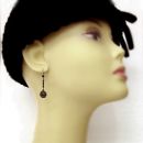Vintage Bohemian garnet earrings