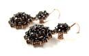 Bohemian pending garnet earrings