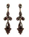 Vintage garnet drippy earrings w/14ctgold wire Victorian style