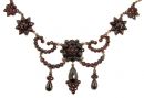 ab 1.MÄRZ  Vintage garnet festoon drop necklace in Victorian style