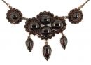 (LADE) Vintage garnet necklace Victorian style