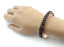 Original Bohemian three rows garnet bangle