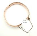 Original Bohemian three rows garnet bangle