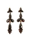 Vintage garnet drippy earrings *w/14ct gold wires