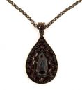 (LADE) Vintage garnet pendant Victorian style