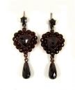 Vintage garnet earrings Victorian style verk ENDE 2012 5550 RUB