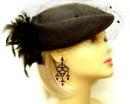 Impressive Bohemian garnet chandelier earrings w/14ct gold studs