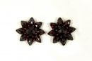 Vintage garnet earrings Victorian style