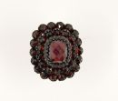 Vintage garnet ring Victorian style