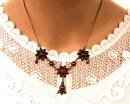 Vintage garnet necklace Victorian style