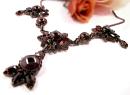Vintage garnet necklace Victorian style