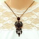 Large Vintage Bavarian/Austrian garnet necklace