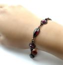 Vintage garnet bracelet in Victorian style
