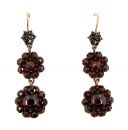 ##zu ÄHNLICH## Vintage garnet earrings Victorian style
