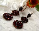 ##zu ÄHNLICH## Vintage garnet earrings Victorian style