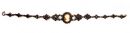 Bohemian garnet bracelet with shell cameo