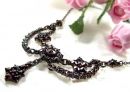 ### DOPPELT ### Fotos tauschen / ergänzen Bohemian garnet festoon necklace