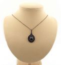 *Large oval Bohemian garnet pendant